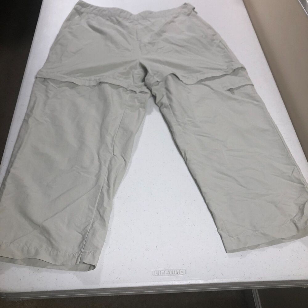 Royal Robbins Capri Pants Womens‎ 14 Beige Convertible Gorpcore Outdoor Hiking